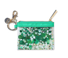 Load image into Gallery viewer, Green Confetti Spirit keychain/wallet