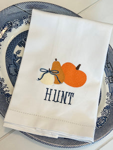 Pumpkin Trio Tea Towel